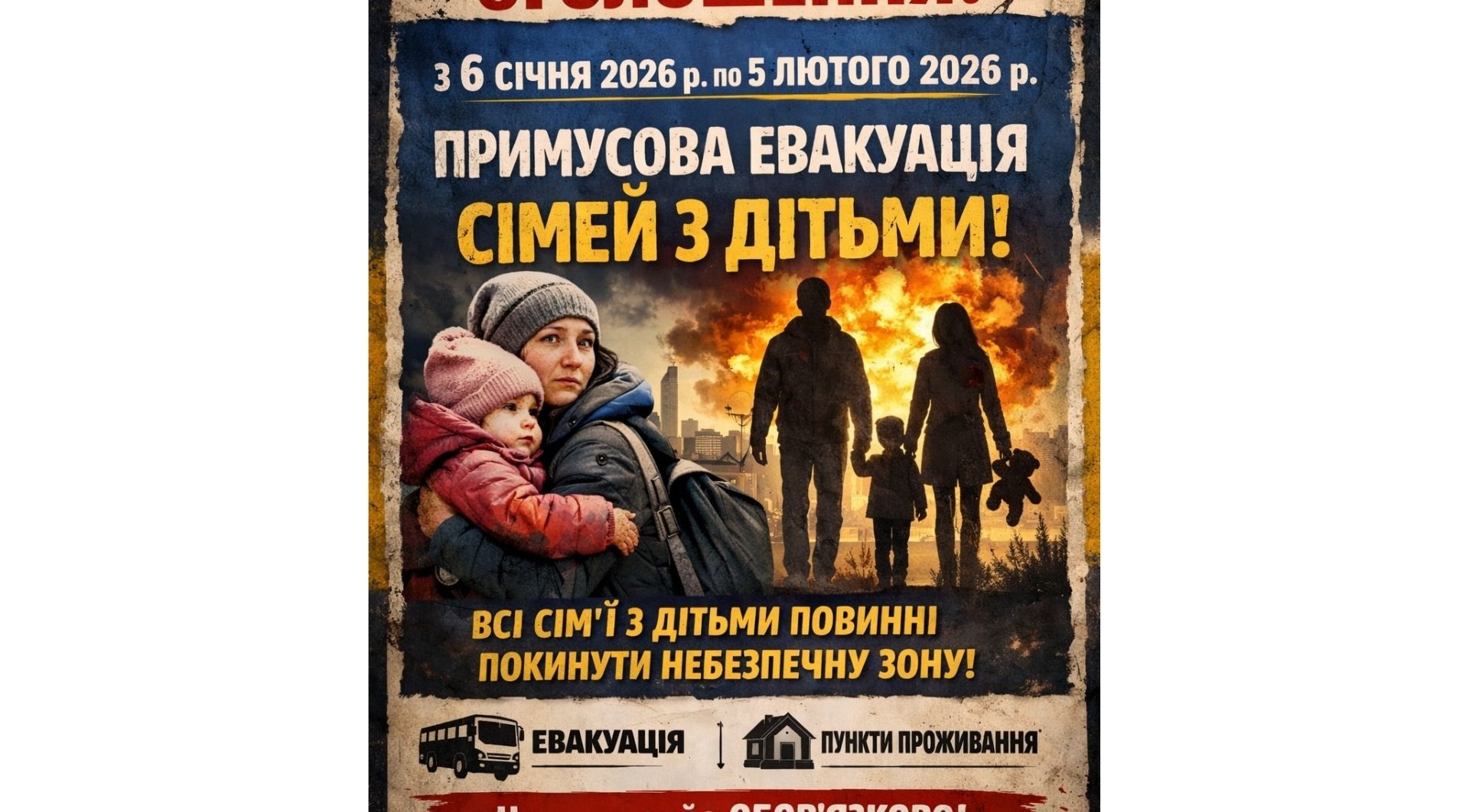 Дніпропетровщина 06.01.2025 евакуація діти