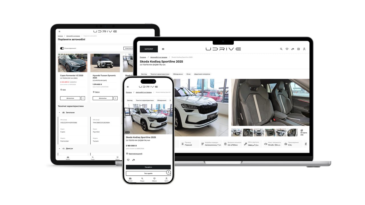В Україні запрацювала платформа UDRIVE – перша в країні система для онлайн-покупки нових автомобілів