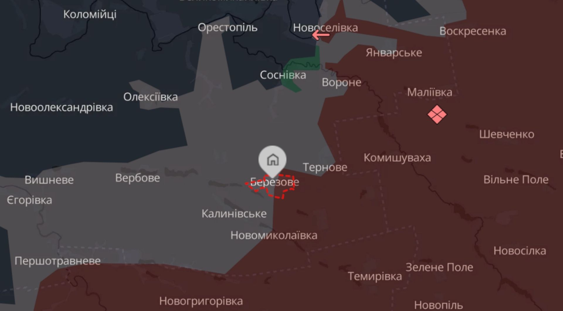 Село Березове на Дніпропетровщині перейшло під контроль українських військових