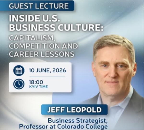 Онлайн-лекція «Inside U.S. Business Culture…» у Дніпрі